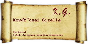 Kovácsai Gizella névjegykártya